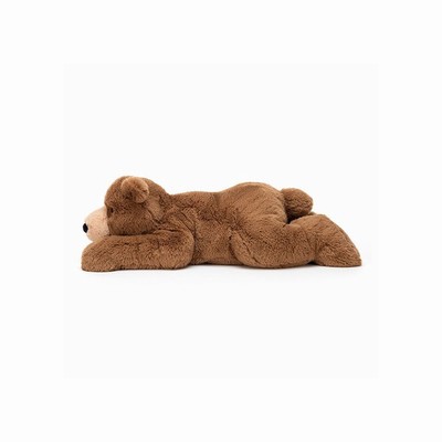 Jellycat Woody Bear Lying Australia | 093621YTB